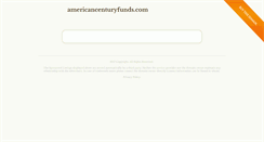 Desktop Screenshot of americancenturyfunds.com